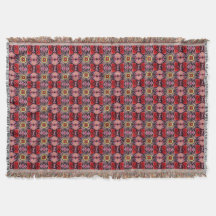 Tilled Kaleidoscopic Bilder Throw Blanket