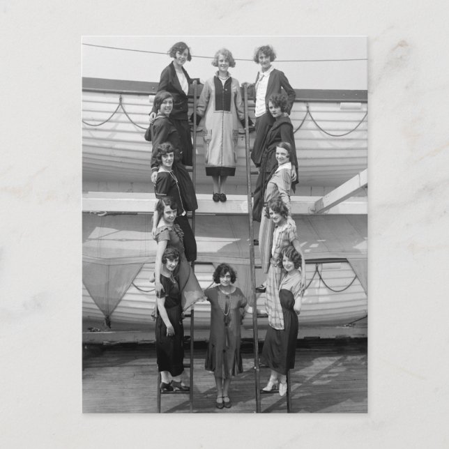 Tiller Girls Dance Troupe: tidigt 1900-talet Vykort (Framsida)