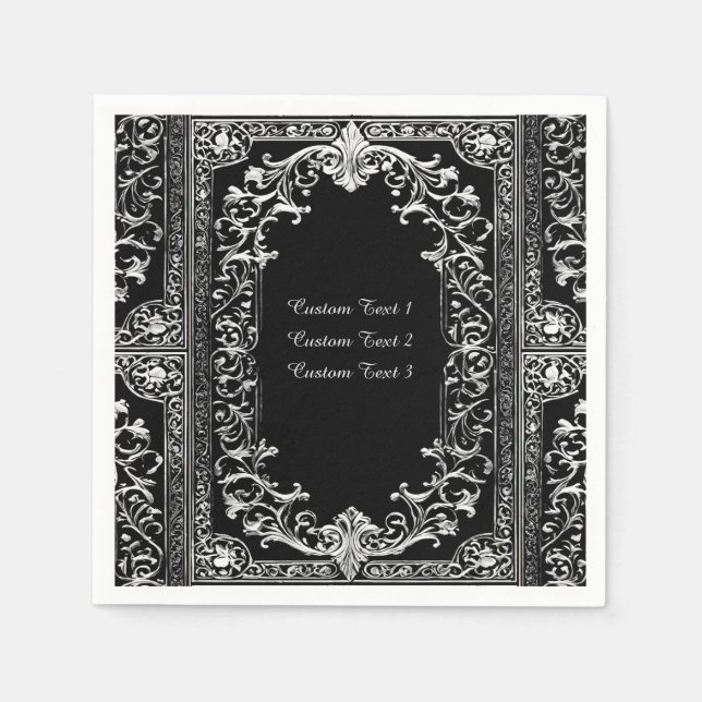 Tillfälle Silver Ram Pappersservett (Framsidan)