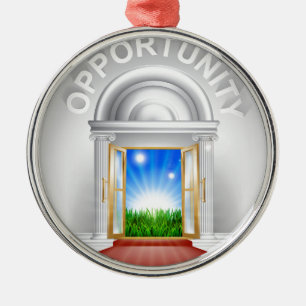 Tillfälledörrbegrepp Julgransprydnad Metall