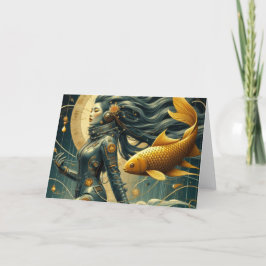 Tillfällen Astronaut och Retro av hondjur Kort