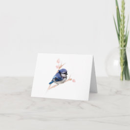 Tillfällen Blue Jay Bird Foleting Card Kort