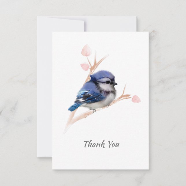 Tillfällen Blue Jay Bird - tackkort Tack Kort (Framsida)