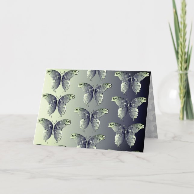 Tillfällen Butterfly-grafik tom Kort (Framsida)
