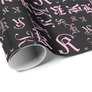 TILLFÄLLEN CHANGE MONOGRAM BlackLetter Stil Presentpapper