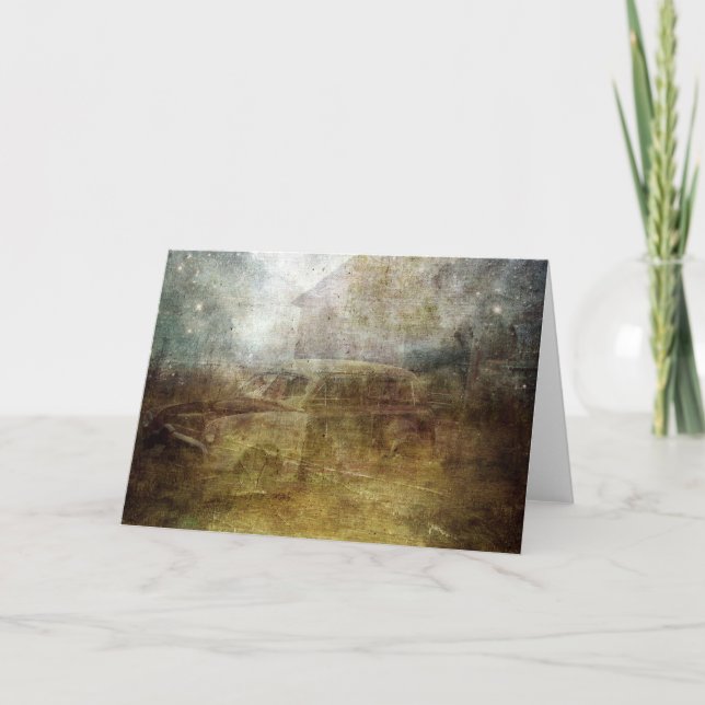 Tillfällen för avmattning av övergivna bilar kort (Framsida)