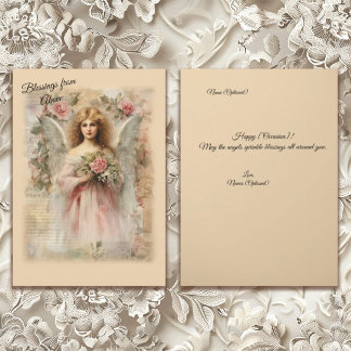 Tillfällen Från Hjärtat Vintage-Inspirerad Ängel Kort