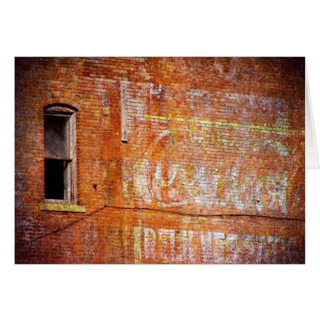 Tillfällen Ghost Sign Hälsningskort (Framsidan Horizontal)