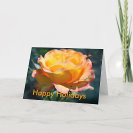 Tillfällen gul ros, lägg till foto, text helgkort