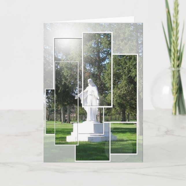 Tillfällen Jesus Mosaic Greeting Card Tack Kort (Framsida)