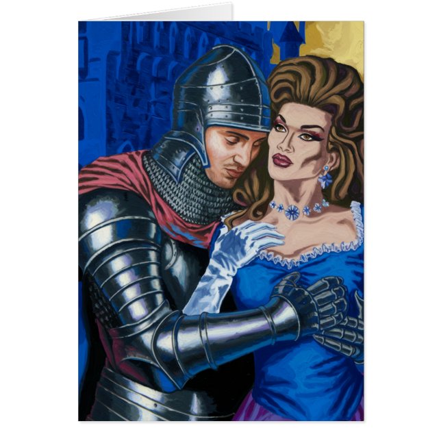 Tillfällen Knight och Drag Queen Hälsningskort (Framsidan)