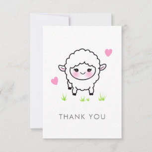 Tillfällen Little Lamb Tack Notecard Kort