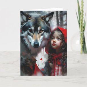 Tillfällen Little Red Riding Huva och Varg Kort