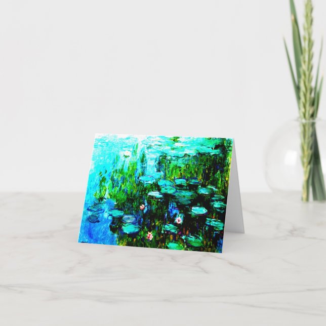 Tillfällen Monet "Nympheas ", Kort (Framsida)