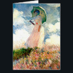 Tillfällen Monet Woman med parasol OBS Kort<br><div class="desc">Tillfällen med Woman med parasol</div>