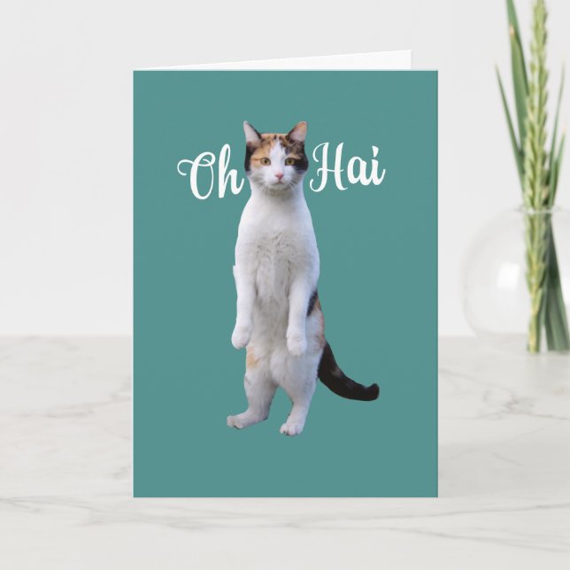 Tillfällen Säg Hej Cute Cute-kort Kort (Framsida)