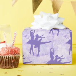 Tillfällen Två Ballerinas Lavender Presentpapper