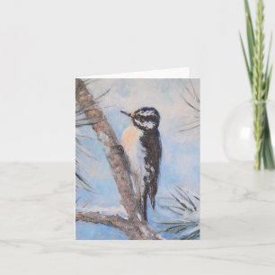Tillfällen Winter Woodpecker Fine Art Kort