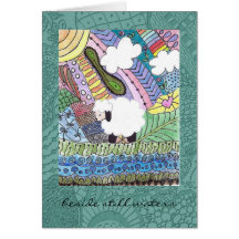 Tillfällenkort med får