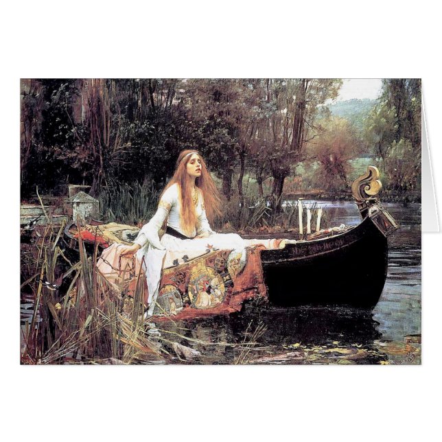 TillfällenWaterhouse damen av schalottenlöken OBS Kort (Framsidan Horizontal)