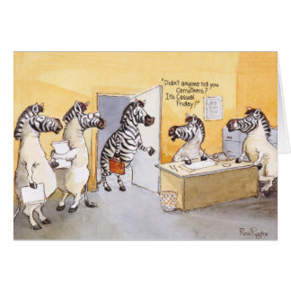 Tillfällig fredag hälsningskort