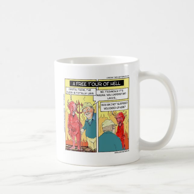 Tillfällig Helvetet Roligt Kaffemugg (Höger)