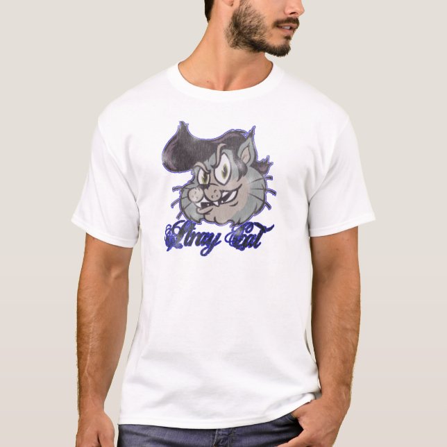 Tillfällig katt tee shirt (Framsida)