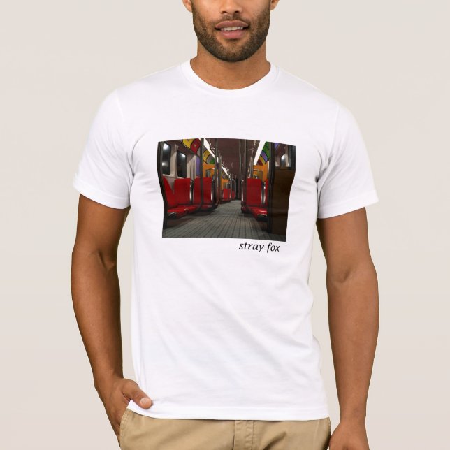 Tillfällig räv - tunnelbanan t-shirt (Framsida)
