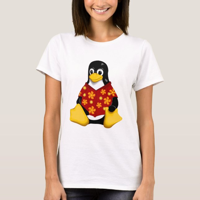 Tillfällig Tux Tee Shirt (Framsida)