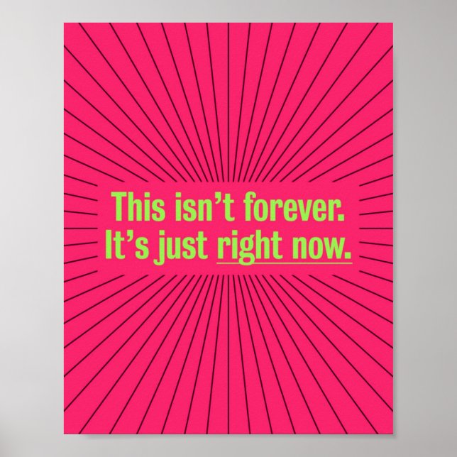 Tillfälliga aktiva inspirationsvibes poster (Framsidan)