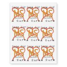 Tillfälliga tatueringar för ms-medvetenhet