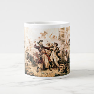 Tillfångata, piraten Svartskägg, Queen Anne's Reve Jumbo Mugg