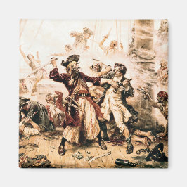 Tillfångata, piraten Svartskägg, Queen Anne's Reve Magnet