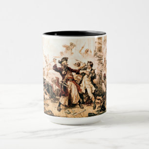 Tillfångata, piraten Svartskägg, Queen Anne's Reve Mugg