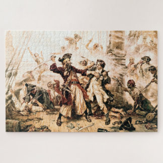 Tillfångata, piraten Svartskägg, Queen Anne's Reve Pussel