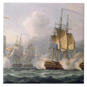 Tillfångatagande av Dorotheaen, Juli 15th 1798 so Kakelplatta