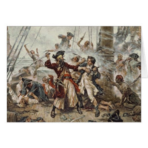 Tillfångatagandet av Blackbeard Hälsningskort