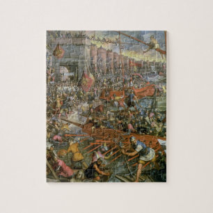 Tillfångatagandet av Constantinople i 1204 (olja Pussel