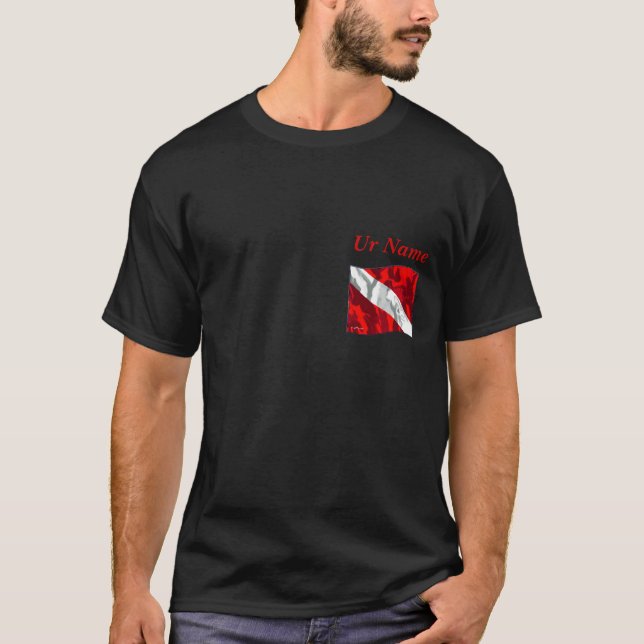Tillfoga det Ur namn & klubba den kända Tee Shirt (Framsida)
