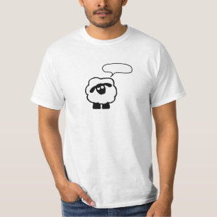 Tillfoga din egna textfårskjorta t-shirt