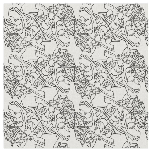 Tillfoga din färg färgar mig fodrar BW1 Tyg (Närbild)