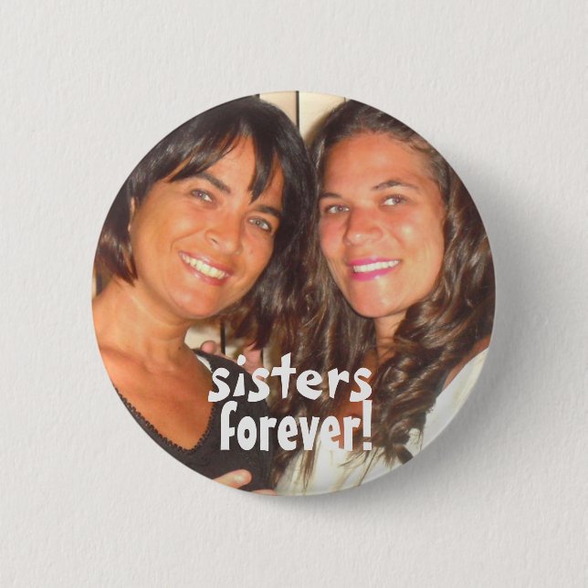 Tillfoga din gulliga systerför evigt för fotoet knapp (Framsida)