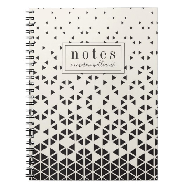Tillfoga din kända | abstrakt geometriska design anteckningsbok (Framsidan)