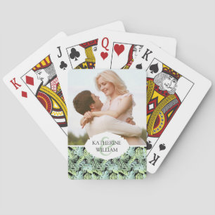 Tillfoga din kända djungelblommönster casinokort