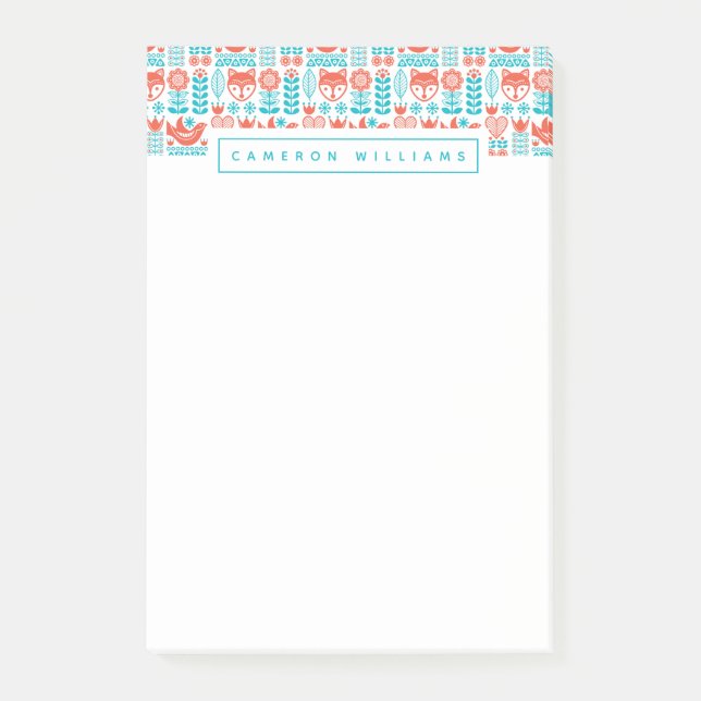 Tillfoga din kända | finlandssvenska Folk konst Post-it Block (Framsida)