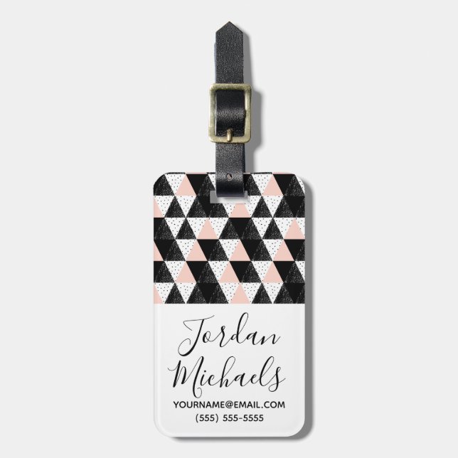 Tillfoga din kända geometriska | hand bagagebricka (Vertikal Framsida)