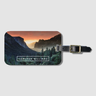 Tillfoga din kända nationalpark för soluppgång bagagebricka