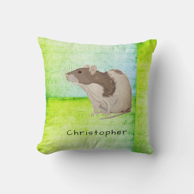 Tillfoga din kända råttadesign kudde (Framsida)