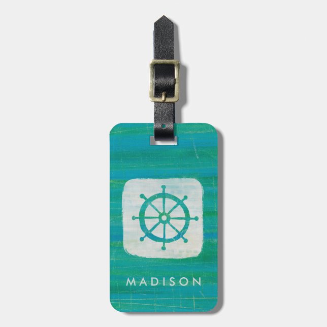 Tillfoga din kända | som den kust- Aquastyrningen Bagagebricka (Vertikal Framsida)