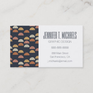 Tillfoga din kända som geometriskt halvt cirkla visitkort